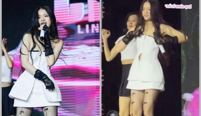 Gặp sự cố trang phục vì mặc đầm hở, hot girl Linh Ka phản ứng thế nào mà được khen