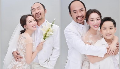 Vợ chồng Thu Trang - Tiến Luật tung ảnh cưới, bù đắp cho bộ ảnh thuở hàn vi cách đây 12 năm