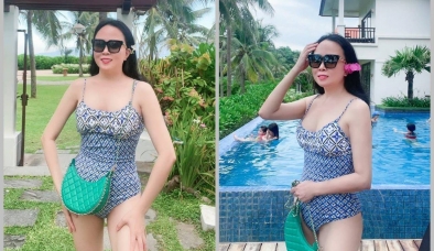 Nữ đại gia Phượng Chanel diện áo tắm khoe dáng nuột, dân mạng khen đẹp như gái 18