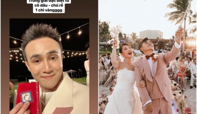 Puka - Gin Tuấn Kiệt 'chơi trội' khi chuẩn bị quà mừng bằng vàng cho khách mời may mắn nhất