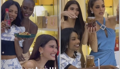 Tranh cãi chuyện Top 5 Miss Grand International 2023 vừa đăng quang đã livestream bán khô gà, nước mắm