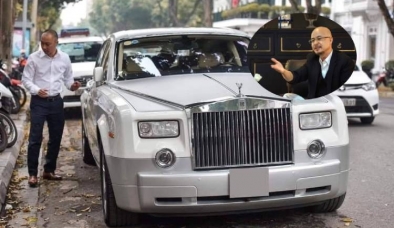 Loạt ảnh hiếm về tài xế của 'vua cà phê' Đặng Lê Nguyên Vũ cạnh siêu xe Roll Royce gây 'bão' MXH