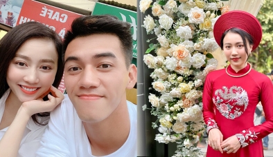 'Bạn gái 3 tháng' của Tiến Linh mặc áo dài cưới, sự thật đằng sau khiến CDM ngỡ ngàng