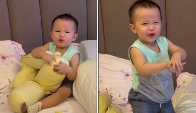 Không giấu giếm, Quý Bình khoe rõ mặt con trai đầu lòng với vợ doanh nhân