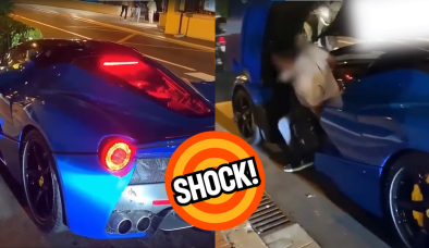 Nghẹt thở khoảnh khắc bảo vệ lái chiếc Ferrari LaFerrari tông thẳng vào tường, thái độ chủ xe gây sốc