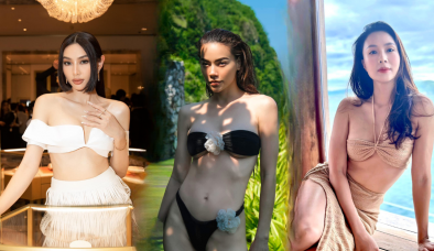 Hồng Diễm - Thùy Tiên - Midu và nhiều mỹ nhân Việt chuộng mốt áo siêu nhỏ