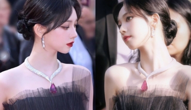 Cận cảnh chiếc vòng cổ đẳng cấp trị giá hơn 28 tỷ Karina (aespa) đeo tại Cannes