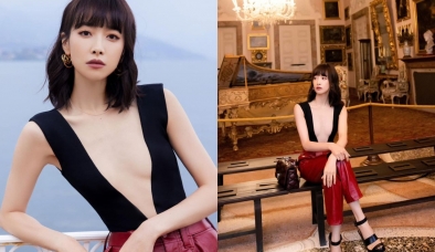 Cựu thành viên f(x) Victoria Tống Thiến khiến dân tình sốc tận óc với chiếc áo xẻ sâu đến tận eo