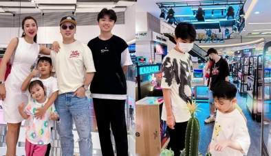 Ưng Hoàng Phúc khoe con trai 13 tuổi đã cao hơn 1m8 khiến dân tình trầm trồ