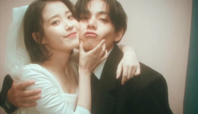 Hậu chia tay Jennie, V (BTS) bất ngờ làm đám cưới ngọt lịm tim với IU
