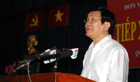 Chủ tịch nước Trương Tấn Sang: 'Anh phải rút trước, nhà của tôi chứ không phải nhà anh'