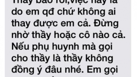 Thầy giáo bị tố gạ tình là người có...đạo đức?