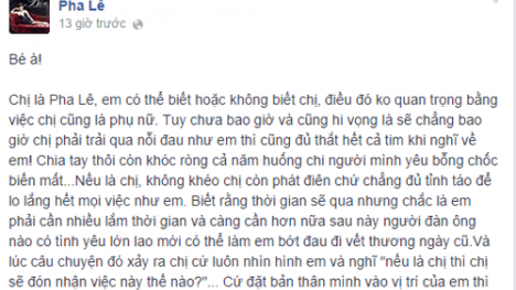 Pha Lê viết tâm thư chia sẻ trước lá thư An Nguy viết gửi Toàn Shinoda