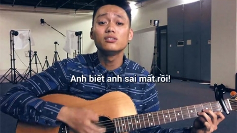 Thanh niên tung clip “van nài” người yêu tha lỗi