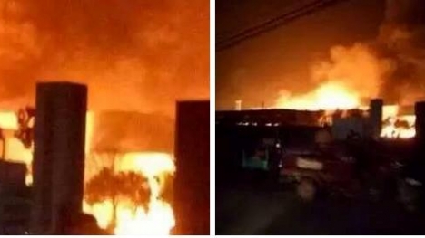 Xảy ra nổ lớn ở nhà máy hóa chất Trung Quốc