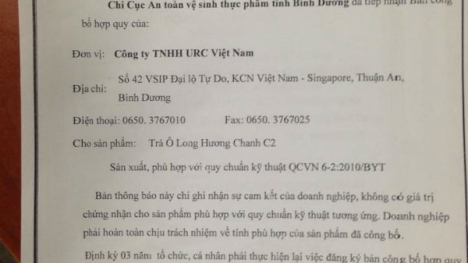 Công ty URC Việt Nam lên tiếng trước hàng loạt cáo buộc về trà C2