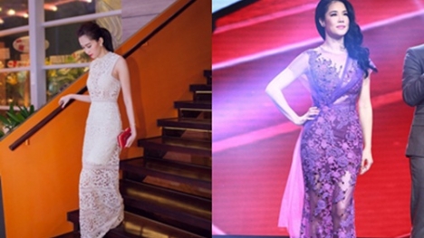 Sao Việt đẹp tuần qua: Đặng Thu Thảo, Thu Phương quyến rũ với váy ren