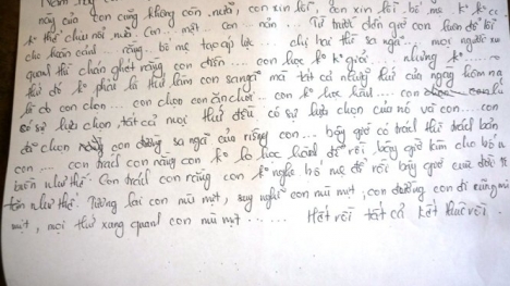 Nữ sinh tự tử vì điểm kém: “thành tích học tập chỉ là nội dung của một tờ giấy”