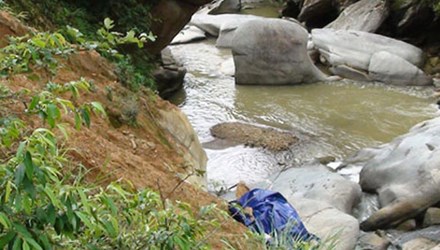 Phát hiện bao tải đựng xương người trong vườn tràm