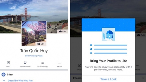 Facebook thay đổi vị trí ảnh đại diện, tích hợp tin nhắn SMS