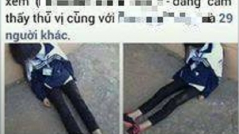 Tuyên bố “không sợ ai”, nữ sinh bị đánh ngất xỉu, tung hình lên Facebook