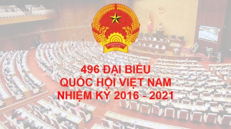 Công bố danh sách 496 đại biểu Quốc hội khóa XIV