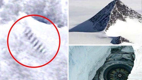 Dấu vết nghi bãi đáp của người ngoài hành tinh ở Nam Cực