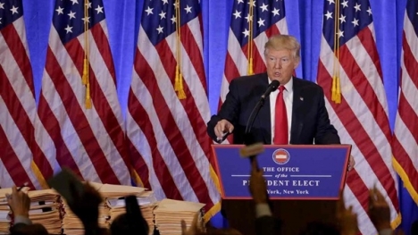 Toàn cảnh cuộc họp báo đầu tiên của Trump sau khi đắc cử