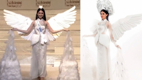 Á hậu Thuỳ Dung bị NTK Đỗ Vân Trí chỉ trích khi làm mất đi 'cái hồn' trang phục dân tộc