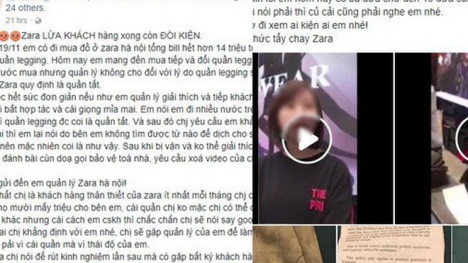 Viết status kiện Zara Hà Nội lừa đảo vì không được đổi legging giá 999.000, vị khách nữ lại bị cư dân mạng “ném đá” ngược