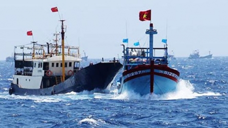 Tránh sóng to ở đảo Hoàng Sa, 20 tàu cá Việt Nam bị tàu Trung Quốc xua đuổi trái phép