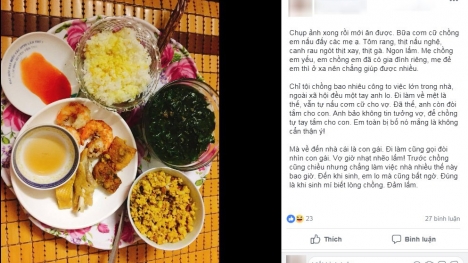 Mâm cơm cữ hết sức bình thường nhưng chị em nào cũng khen nức nở, và đây là lí do