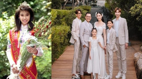 Hoa hậu trẻ nhất Việt Nam hạnh phúc bên chồng đại gia trong biệt thự triệu đô