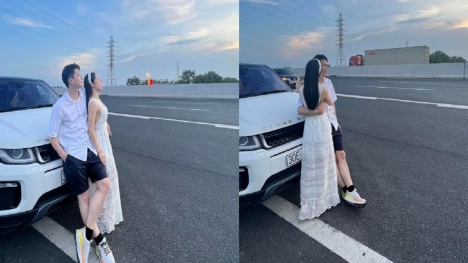 Nữ MC nóng bỏng của VTV gây tranh cãi vì ôm ấp bạn trai giữa đường