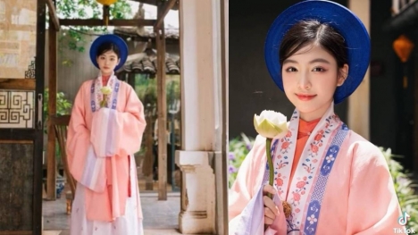 Con gái MC Quyền Linh đẹp thoát tục khi diện lễ phục cổ