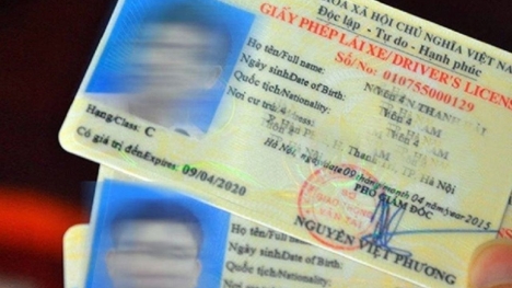 Sử dụng giấy phép lái xe bị mờ ảnh có bị phạt?