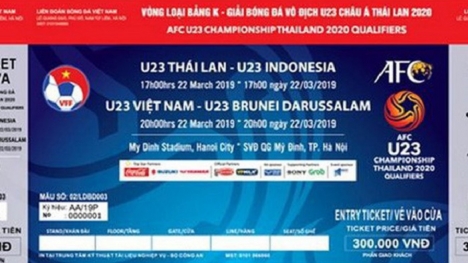 VFF chính thức công bố giá vé vòng loại U23 Châu Á 2020