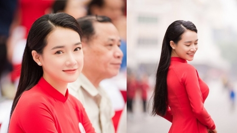 Nhã Phương khoe nhan sắc mặn mà bên áo dài đỏ sau phát ngôn thâm sâu về việc sinh con