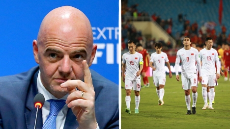 Bóng đá Trung Quốc tiếp tục gặp 'vận đen', nguy cơ bị FIFA cho 'treo giày'
