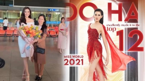 Hoàn thành sứ mệnh tại Miss World 2021, nhan sắc Đỗ Thị Hà gây chú ý trong ngày trở về quê hương