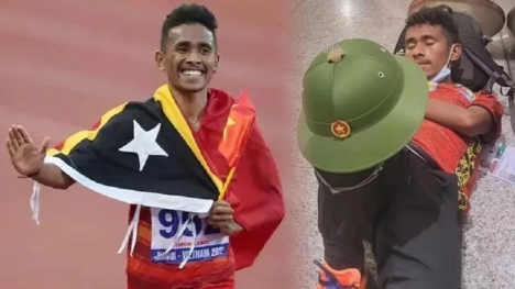 'Hiện tượng SEA Games' người Timor Leste lại gây 'sốt' với khoảnh khắc đốn tim fan Việt