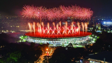 ẢNH: SVĐ Gelora Bung Karno đẹp như tranh trước trận Việt Nam-Indonesia