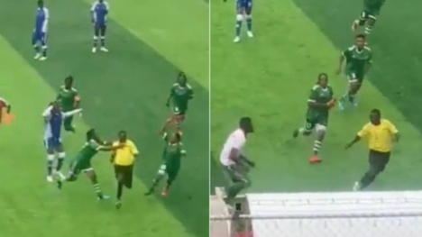 Video: Trọng tài nam bị các cầu thủ nữ đuổi đánh túi bụi ngay trên sân