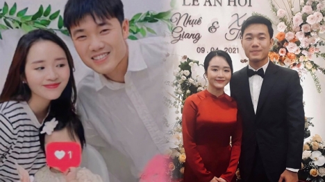 Vợ chồng Xuân Trường bất ngờ chia sẻ ảnh gia đình trên MXH, gương mặt con gái khiến fan tò mò