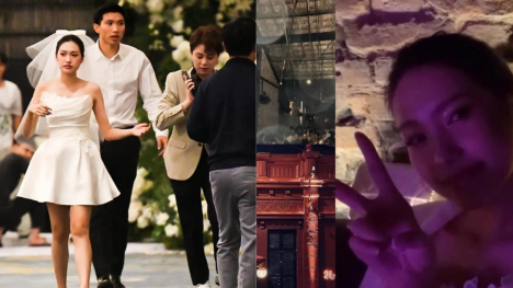 Khoảnh khắc Đoàn Văn Hậu và Doãn Hải My cùng bạn bè đi 'quẩy' sau tiệc cưới