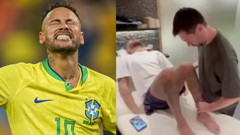 Video: Neymar la hét đau đớn khi điều trị chấn thương
