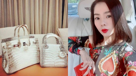 Lệ Quyên khoe khéo túi xách da cá sấu trắng tiền tỷ khiến fan trầm trồ