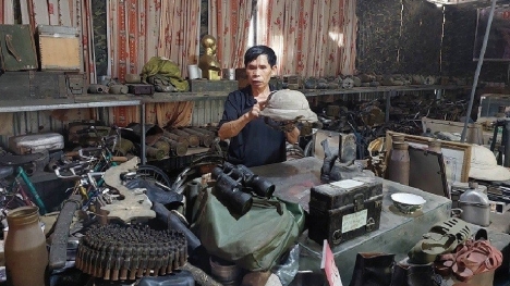 “Bảo tàng nhỏ” trưng bày chứng tích chiến tranh