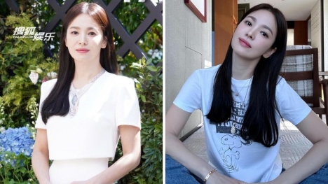 Trút bỏ trang sức hơn 60 tỷ, Song Hye Kyo vẫn đẹp xuất sắc ở hậu trường