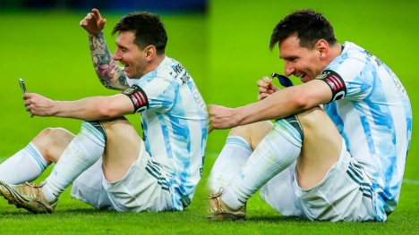 Argentina vô địch Copa Ameria 2021, Messi gọi điện ngay cho vợ báo tin vui